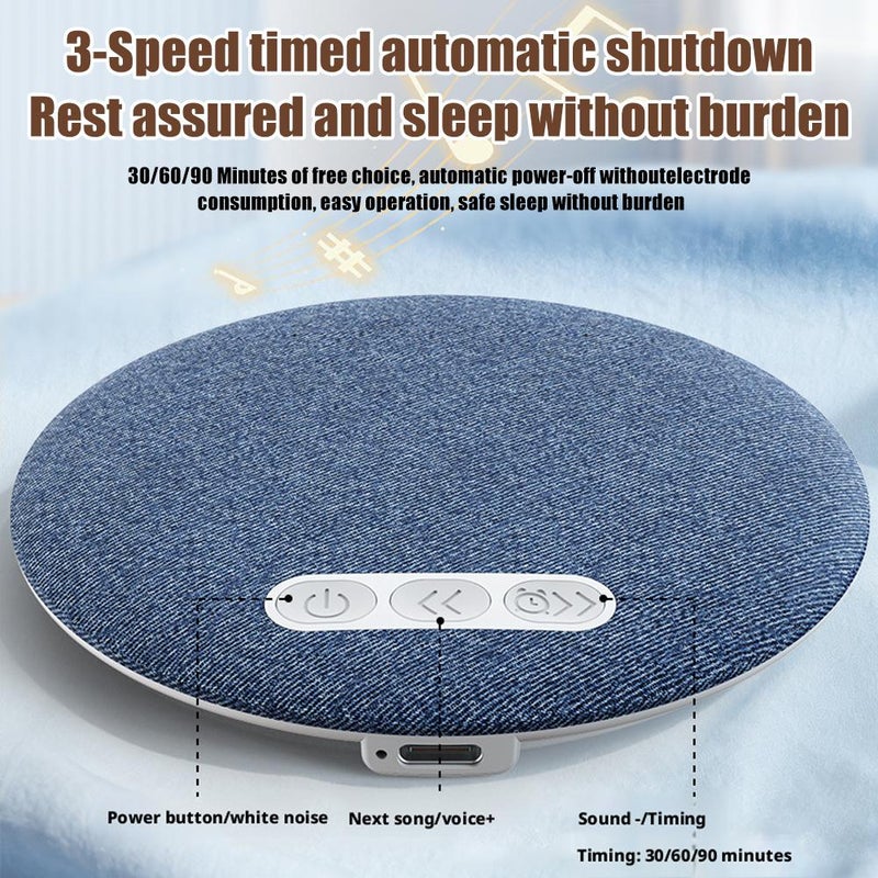 Bluetooth Sleep Pillow Speaker for Insomnia Relief, Wireless Under Pillow Headphones with White Noise Timer, Stereo Bass & Hi-Fi Sound for Relaxing, Gift for Light Sleepers & Side Sleepers - Image 5
